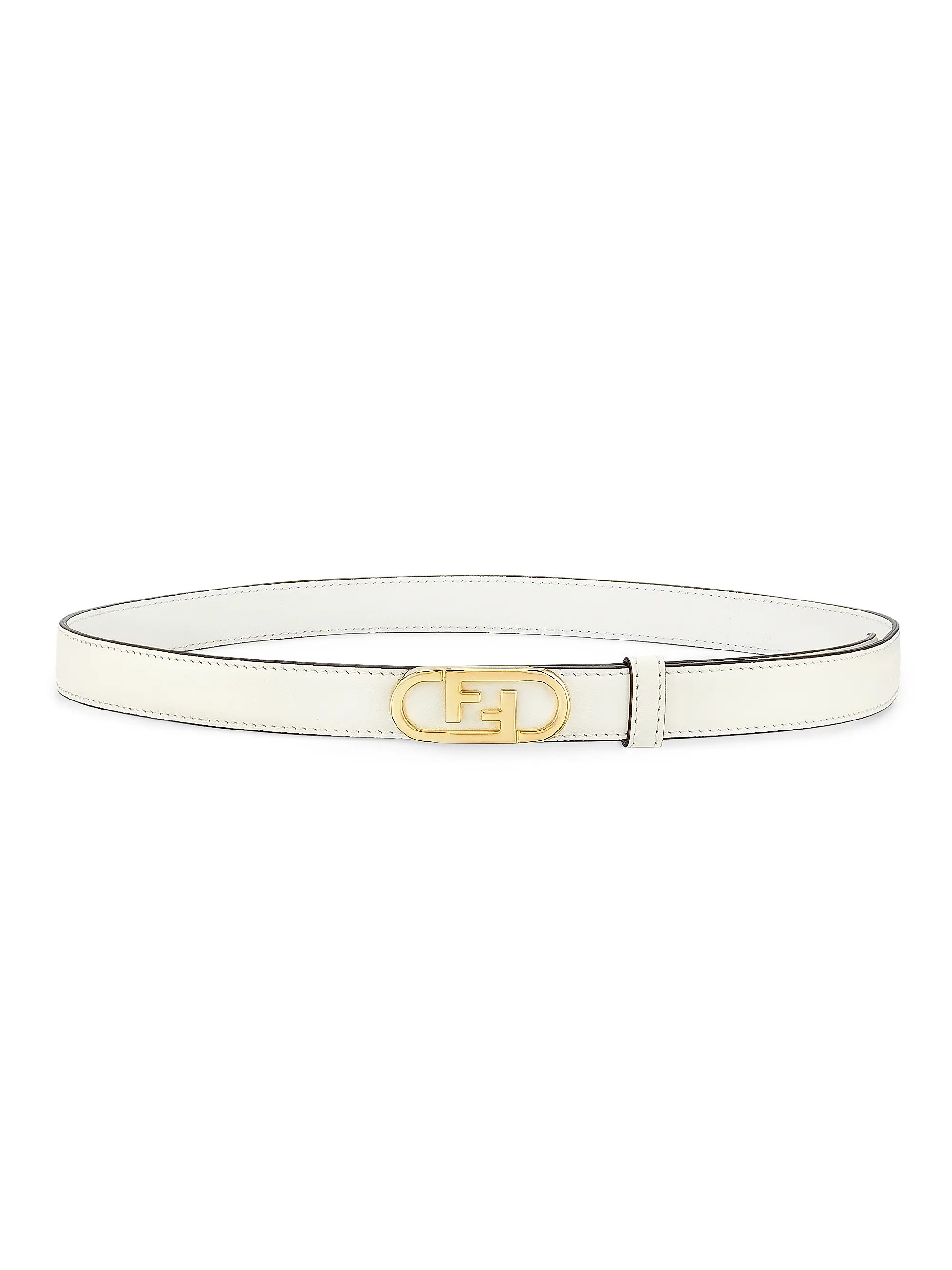 FF Logo Leather Belt | Saks Fifth Avenue