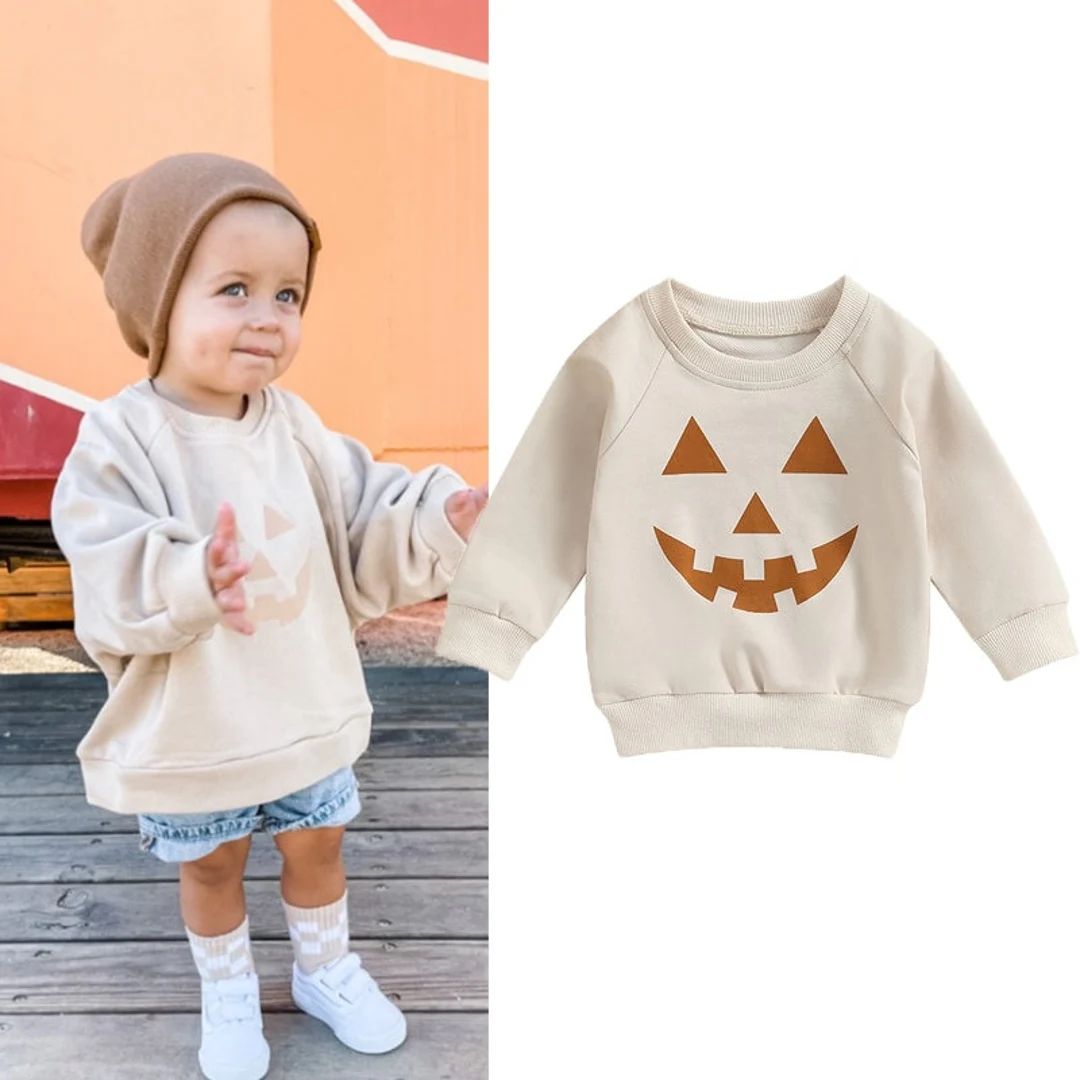 Little Pumpkin Baby Toddler Shirt Natural Fall Baby Pullover - Etsy | Etsy (US)