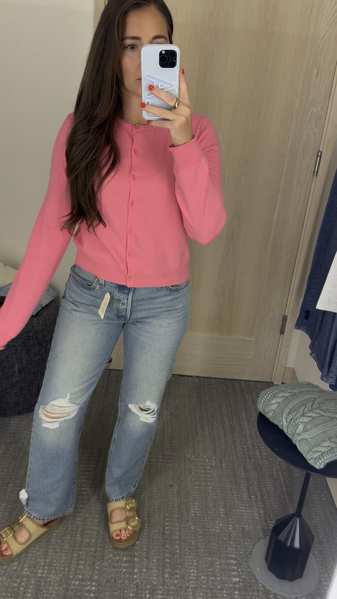 Nordstrom sale try on! 
Size M in sweater
Size 28 in jeans

#LTKSaleAlert