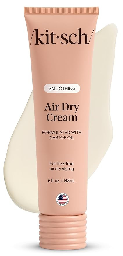 Kitsch Smoothing Air Dry Cream for Hair – Frizz Control Hair Care Product with Castor Oil & Coc... | Amazon (US)