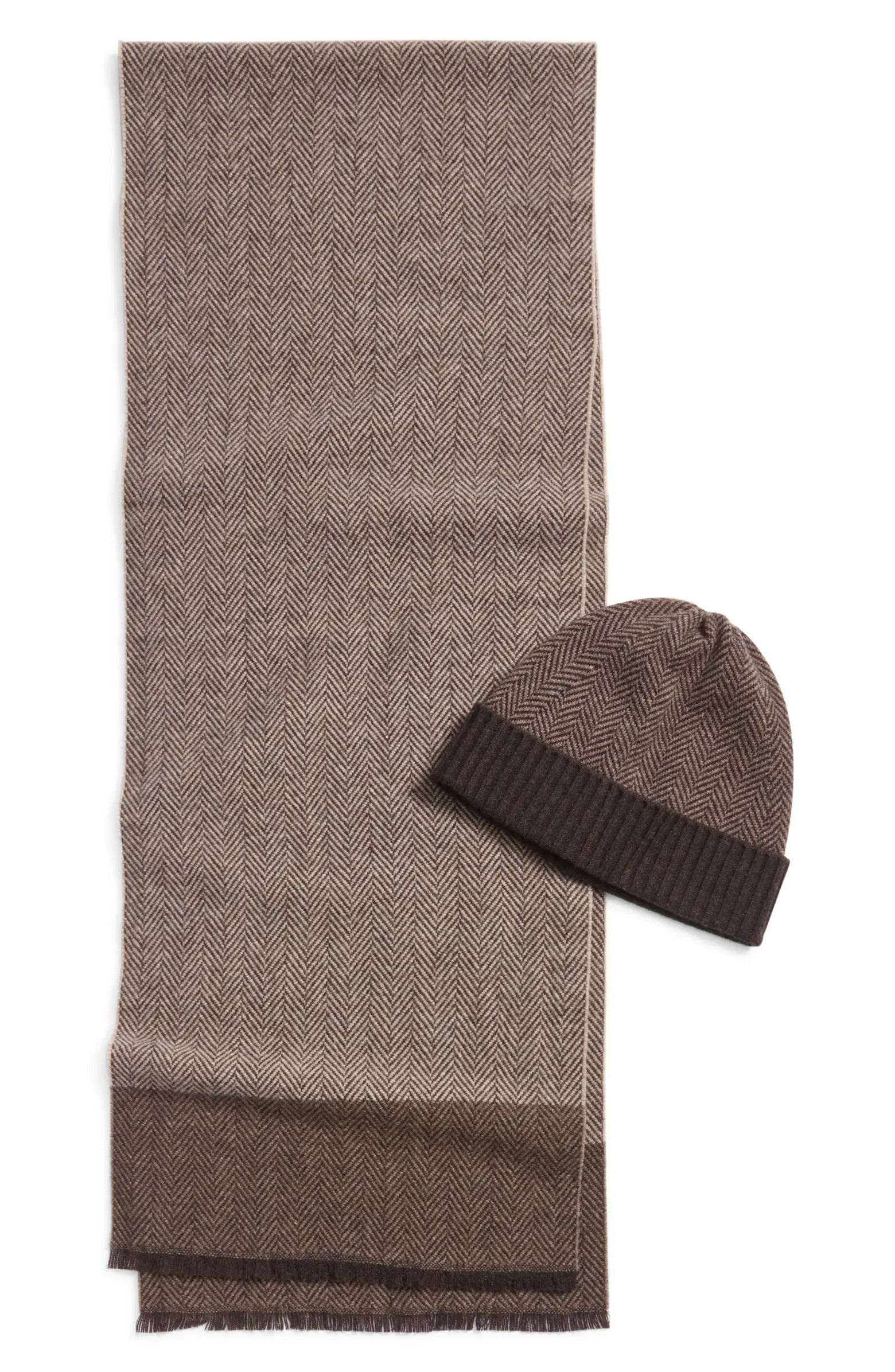 Wool & Cashmere Beanie & Scarf Set | Nordstrom