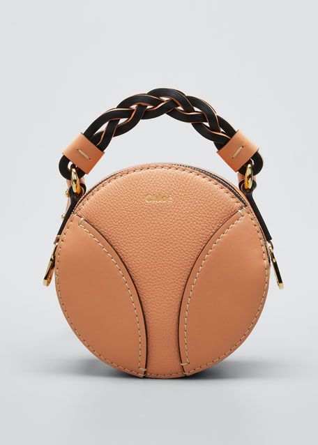 Chloe Daria Mini Round Leather Shoulder Bag | Bergdorf Goodman