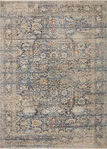Amazon.com: Angela Rose x Loloi Blake Collection BLA-04 Beige / Denim, Transitional 7'-10" x 10'-... | Amazon (US)