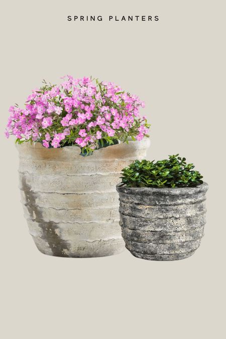 Love these worn in planters and pots for spring and summer porches! 

Patio, porch, pots, garden 

#LTKhome