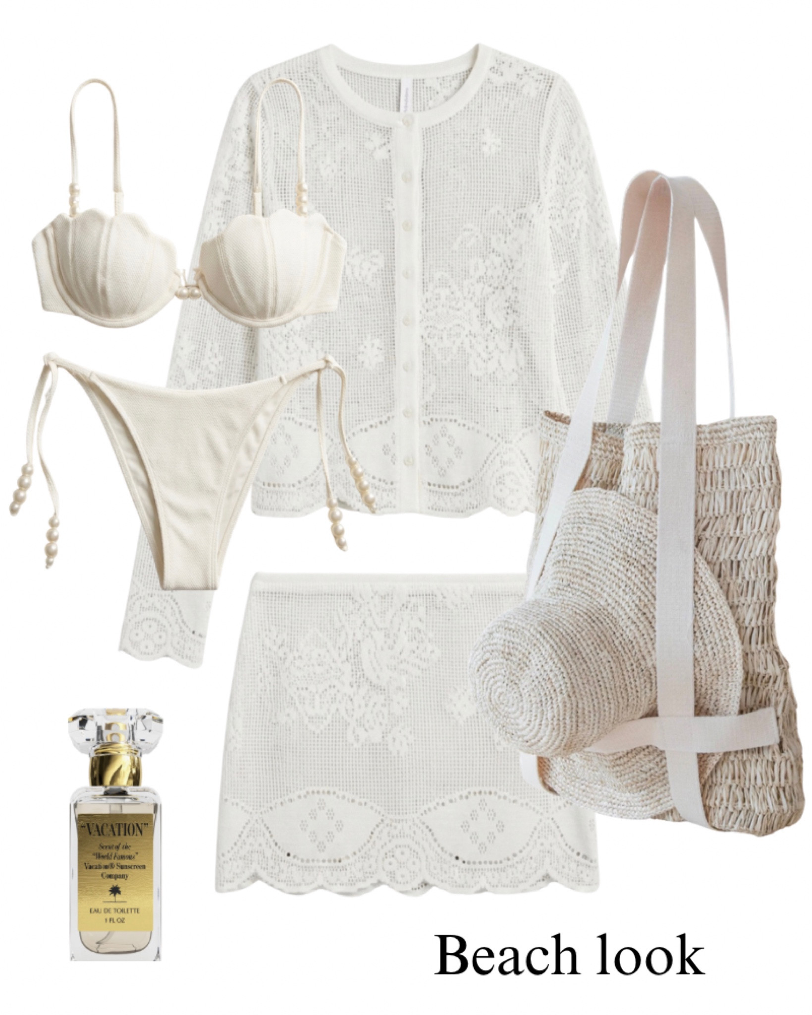 I have this bikini and I’m ordering this lace set as a coverup! Beach, pool, vacation, straw hat, white, coastal, bag.

#LTKSwim #LTKootd #LTKTravel