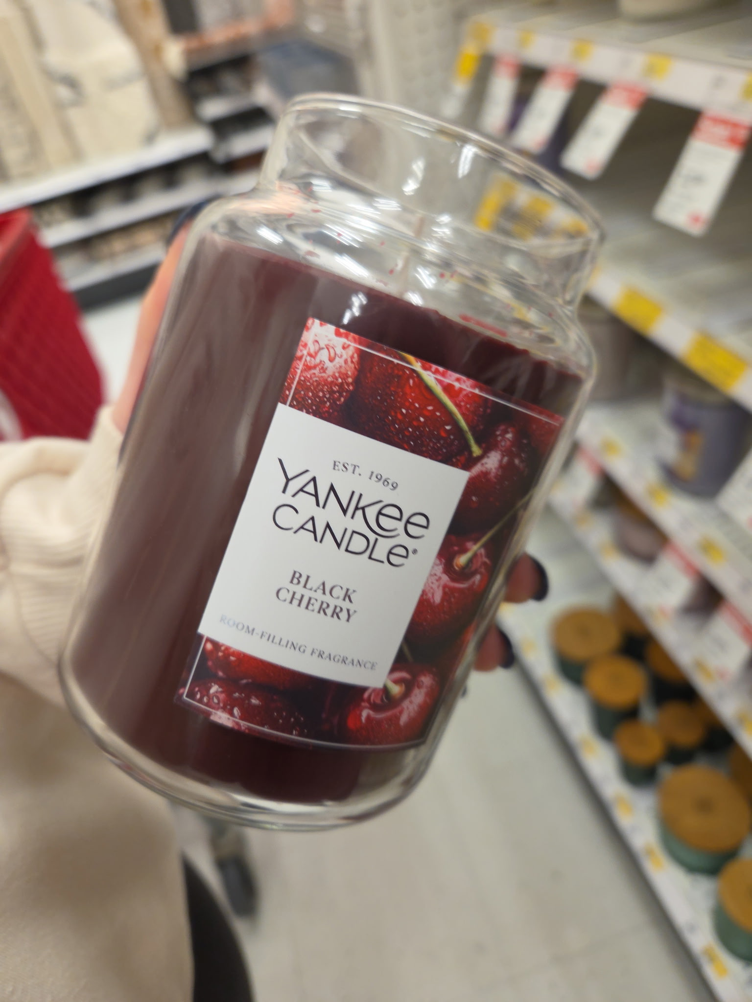 There is a reason this scent has been a bestseller for years! The Yankee Candle Black Cherry is my absolute go-to for making the whole house smell like a fresh bakery. It’s sweet, rich, and has such a great throw.
​Grabbed this one today, but I’ve linked it from my Amazon storefront on my LTK for you guys! perfect for those cozy nights in. #YankeeCandle #HomeDecor #AmazonFinds #LTKhome 

 #LTKValentine #LTKHome #LTKSaleAlert