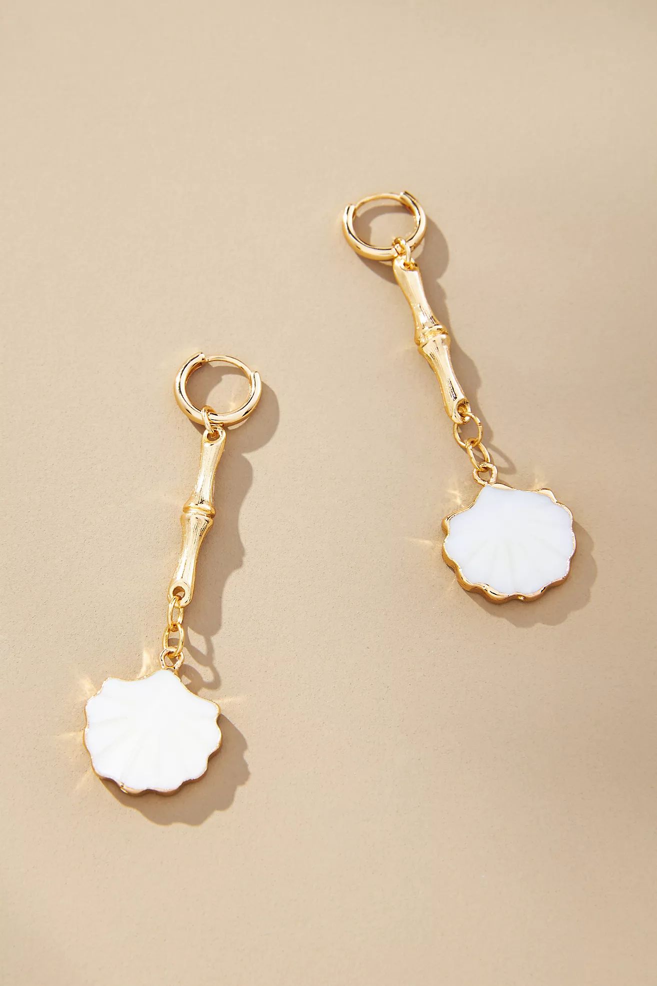 Shell Huggie Drop Earrings | Anthropologie (US)