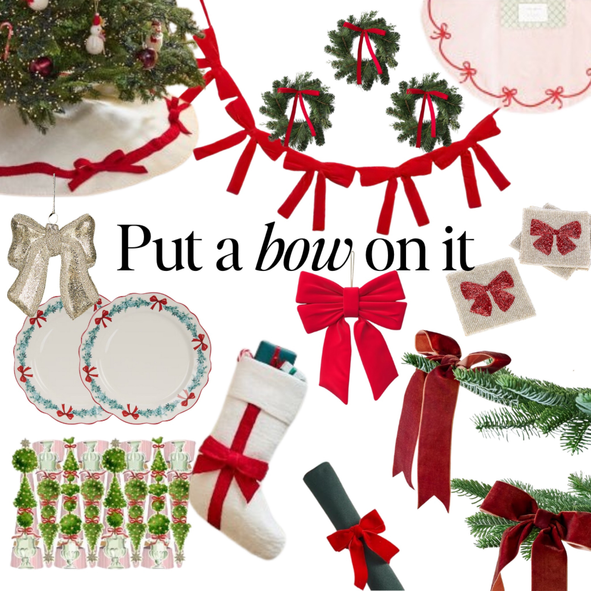 Holiday Trend: Bows

I've searched high and low to find the best bow holiday decor on the internet. 

Bows are hot right now, and most of these come in other colors, like rust, forest green and pink. Whatever your holiday theme, there's sure to be a bow for you.

Bows, grandmilkenial, holiday bow ornament, garland, tree skirt, west elm, Dillards, Amazon finds, world market, Christmas crackers, Christmas decor, holiday finds

#LTKHome #LTKHoliday #LTKSeasonal