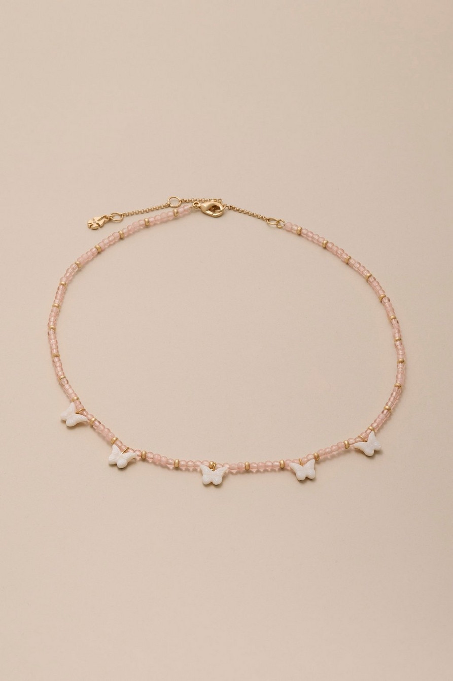 BEADED BUTTERFLY NECKLACE | Lucky Brand