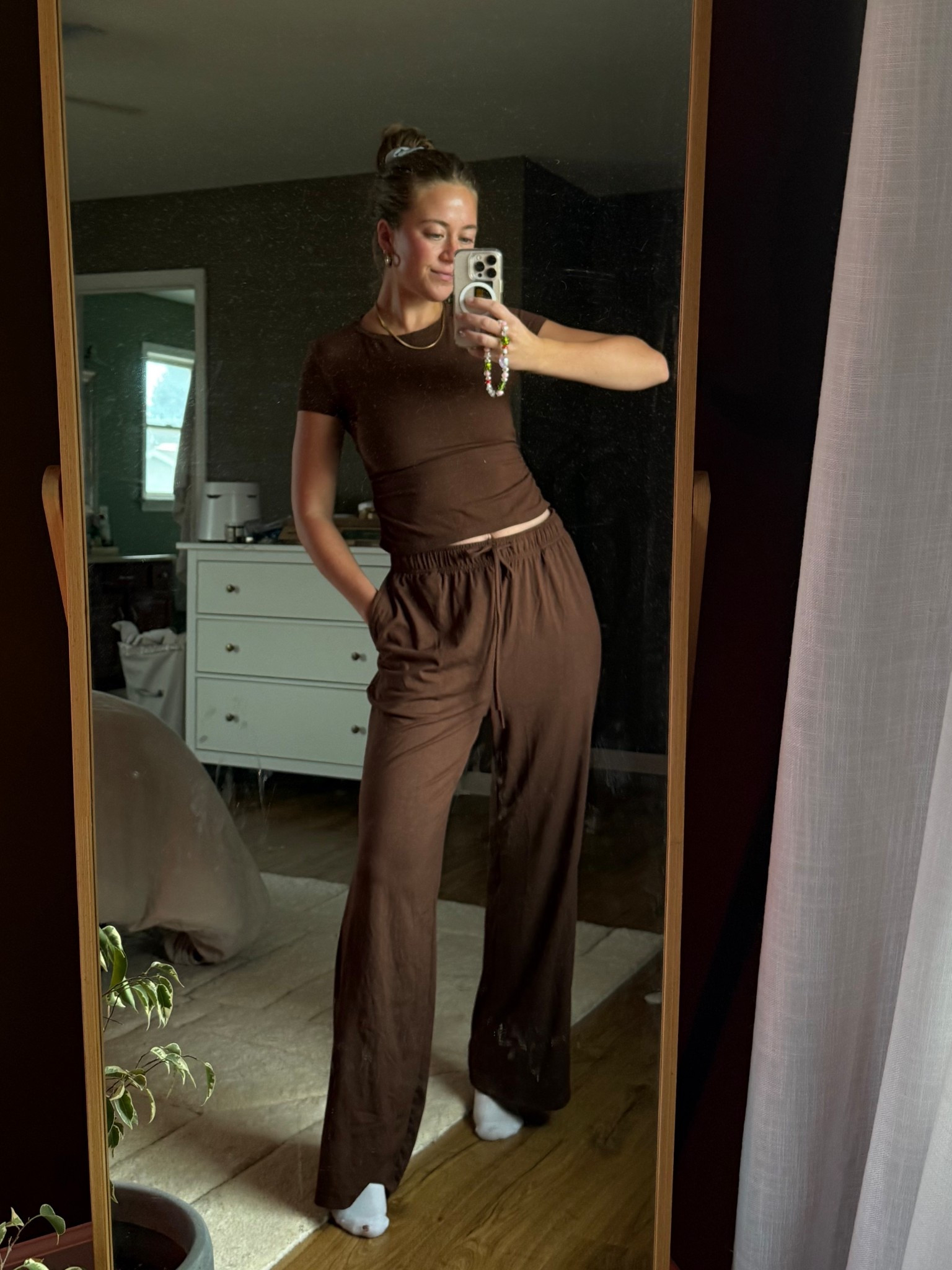 My go to comfy fall outfit is this viral Amazon set. The whole set is under $50!! It runs true to size, I went with small tall for more length in the pants & to keep the top fitted. It comes in so many colors but I love this chocolate brown for the fall! 

#LTKSaleAlert #LTKSeasonal #LTKFindsUnder50