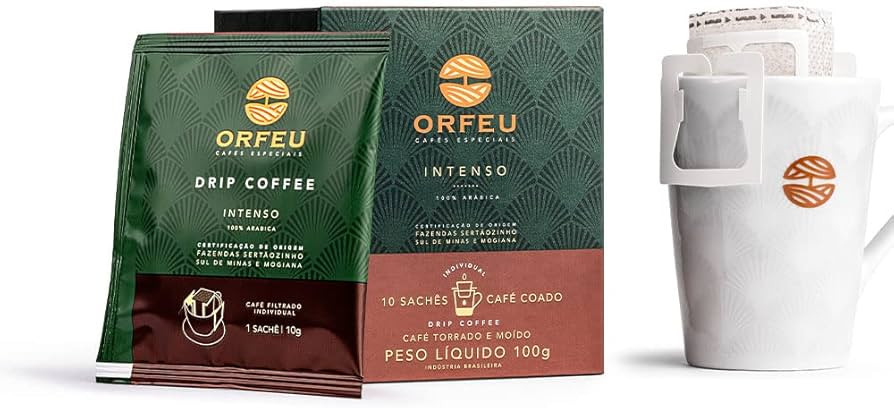 ORFEU Drip Coffee Intenso Orfeu Com 10 Saches | Amazon (BR)
