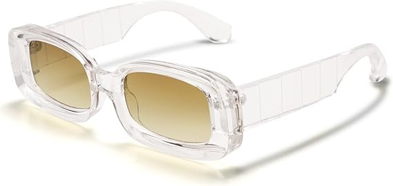 VANLINKER Y2K Trendy Rectangle Sunglasses for Women Men Retro Fashion 90s Glasses Thick Square Fr... | Amazon (US)