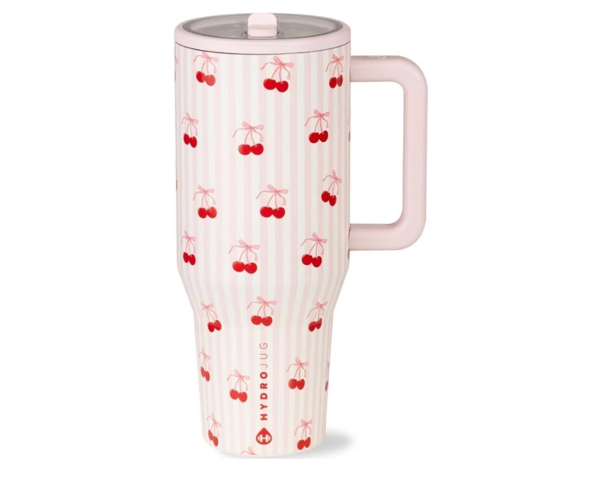 Amazon find HydroJug Traveler - 40 oz Water Bottle with Handle & Flip Straw - Fits in Cup Holder, Leak Resistant Tumbler-Reusable Insulated Stainless Steel & Rubber Base - Gifts for Women & Men, Sweet Cherry

#LTKFindsUnder50 #LTKActive