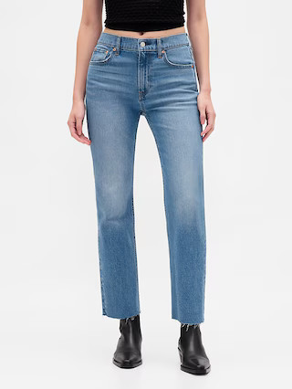High Rise ’90s Slim Straight Crop Jeans | Gap | Gap (US)