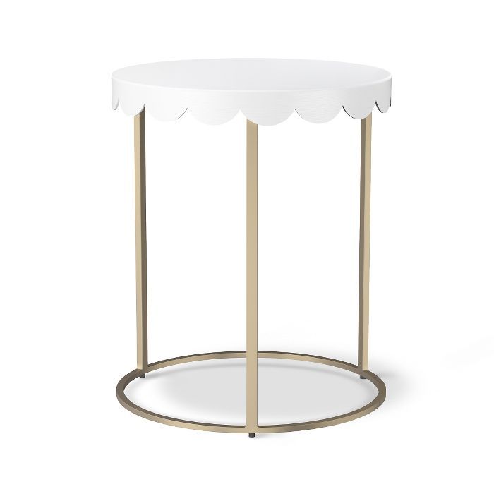 Scallop Kids' Accent Table - Campanula White - Pillowfort™ | Target