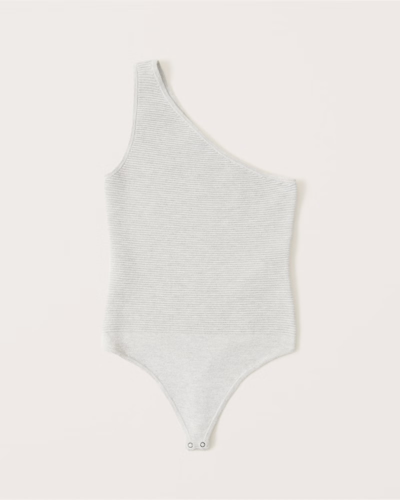 Women's Ribbed One-Shoulder Bodysuit | Women's New Arrivals | Abercrombie.com | Abercrombie & Fitch (US)