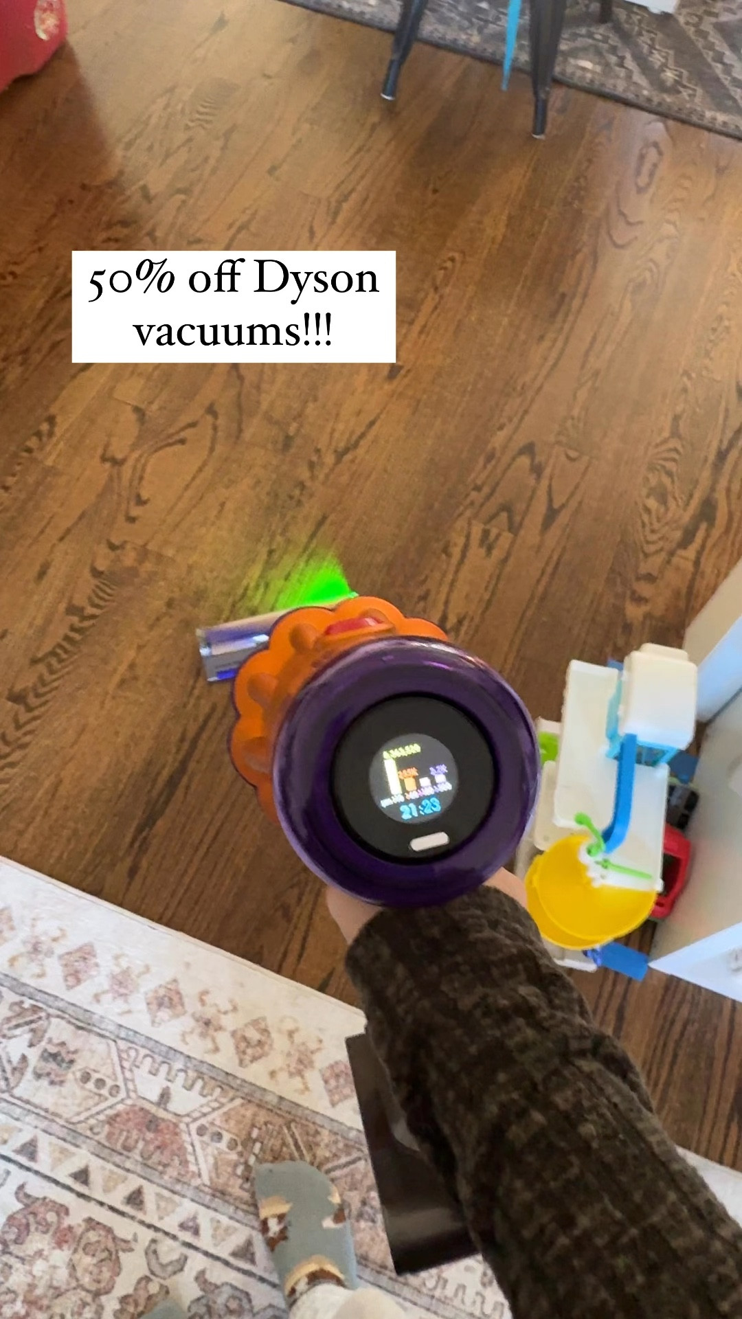 We just recently made the switch to the Dyson vacuum fam and I have to say it’s worth the hype. We tend to go from vacuum to vacuum each year because they just aren’t great, or too bulky, heavy and more.

This is one of the lightest vacuums with the strongest suction, and I love that it has a screen to tell you what you’re picking up.

My house has never felt cleaner

#LTKHome #LTKGiftGuide #LTKHoliday