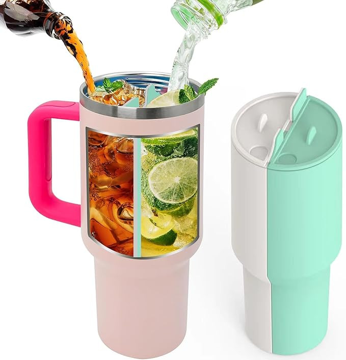 2-in-1 Inner Cup Tray for Stanley 40 OZ, Silicone Cup Divider for Stanley Accessory Dual-Sided Dr... | Amazon (US)