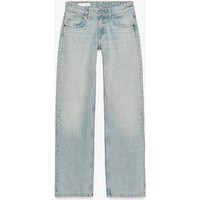 Zara - Trf Wide Leg Low Rise Jeans - Faded Blue - 26 (Us 2) - Woman | Zara US