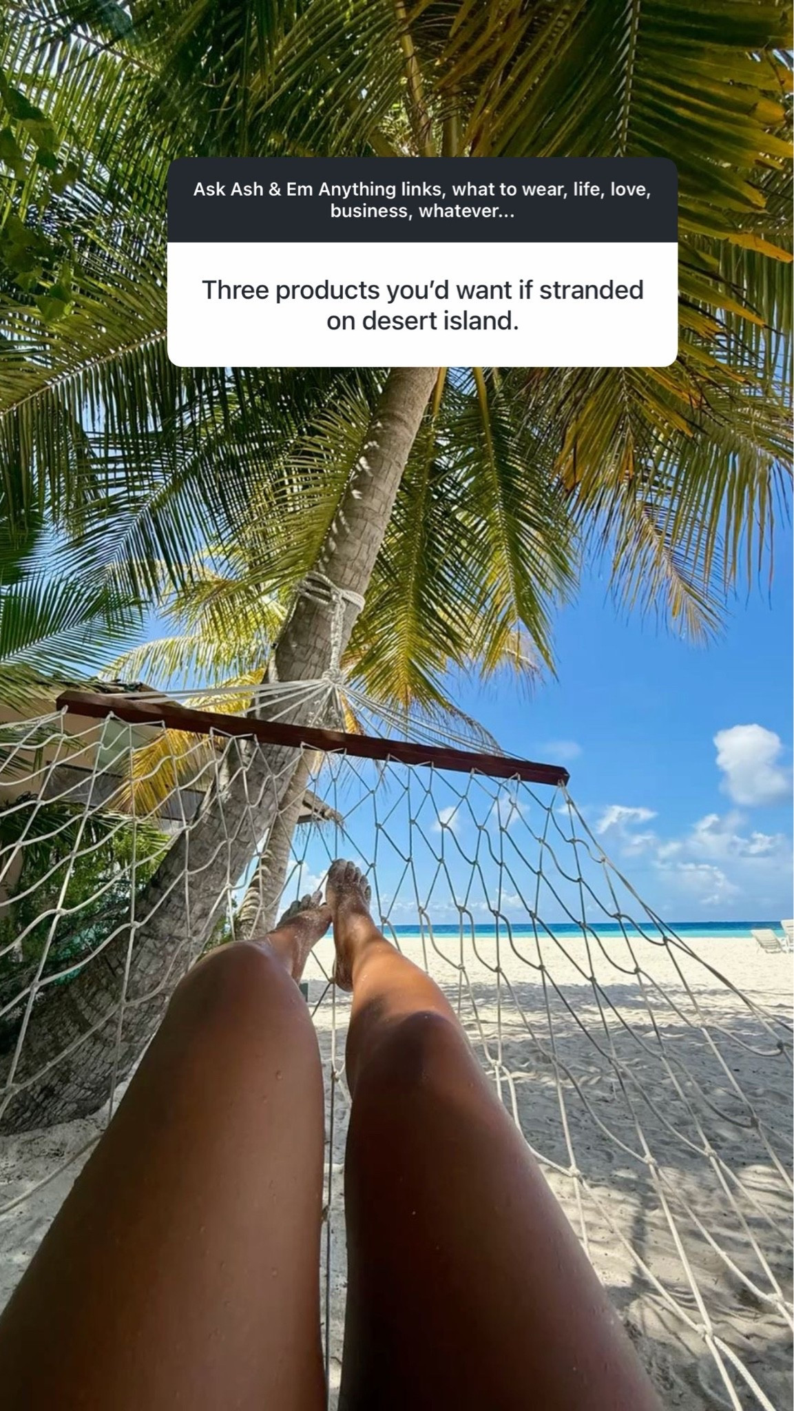 our desert island products 🏝️