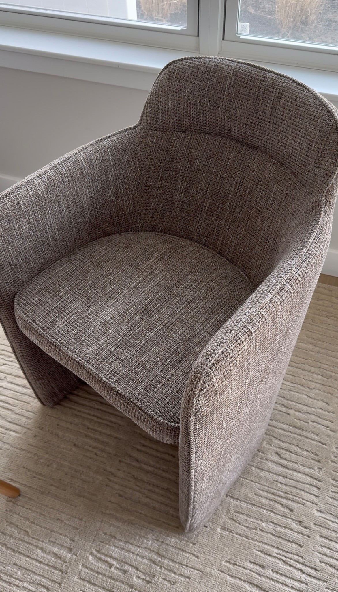 Upholstered dining chairs - set of 2 