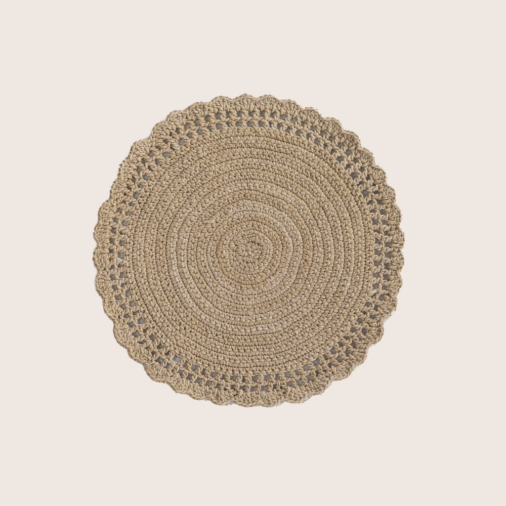Clia Round Woven Rug | GreenRow