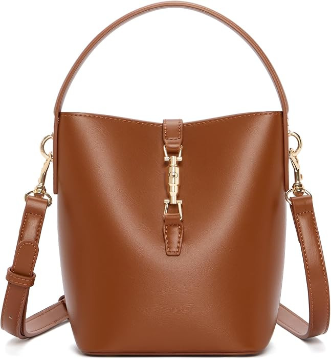 BOSTANTEN Small Bucket Bag Crossbody Purse Designer Handbag | Amazon (US)