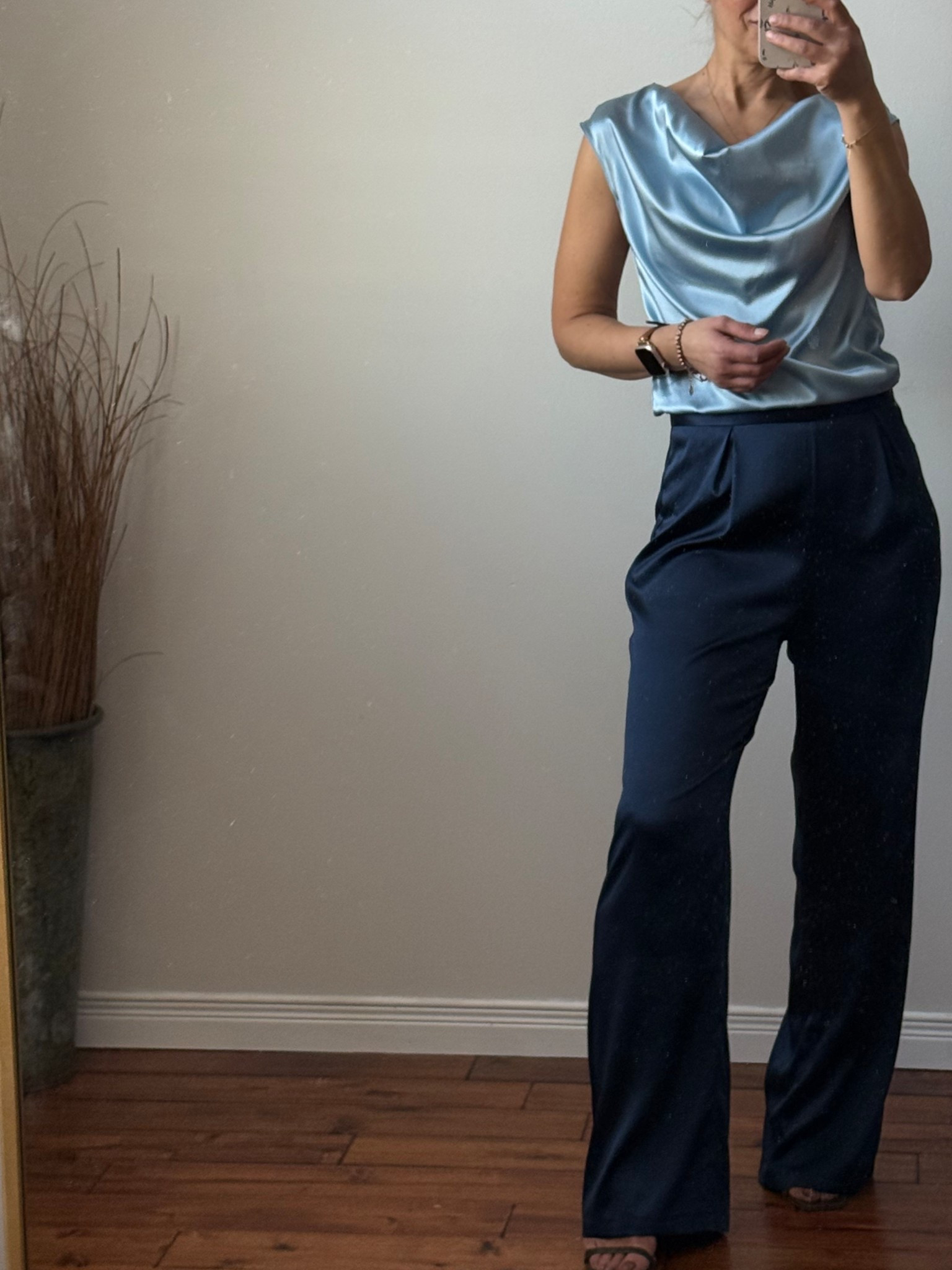 Silk top & pants