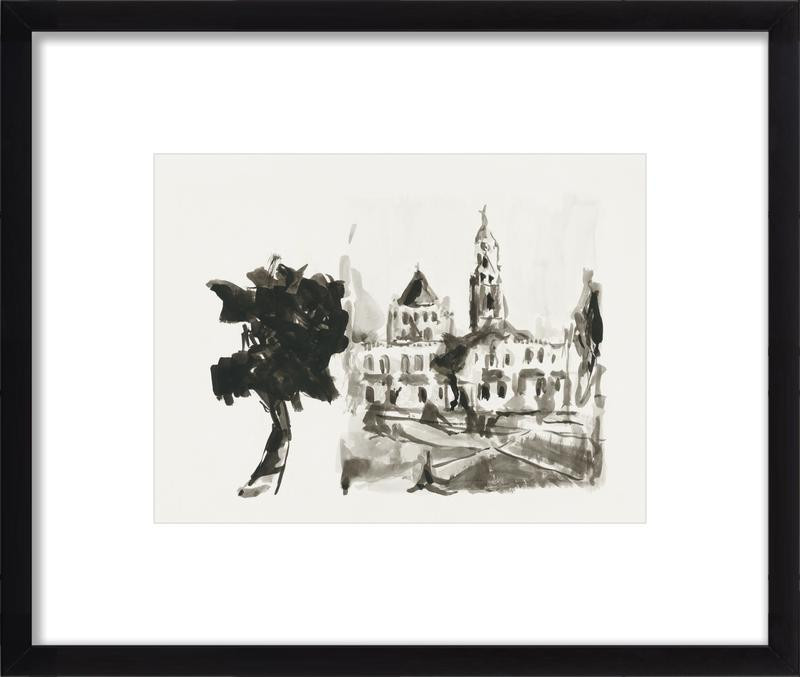 The Bell tower and the Tree | Artfully Walls