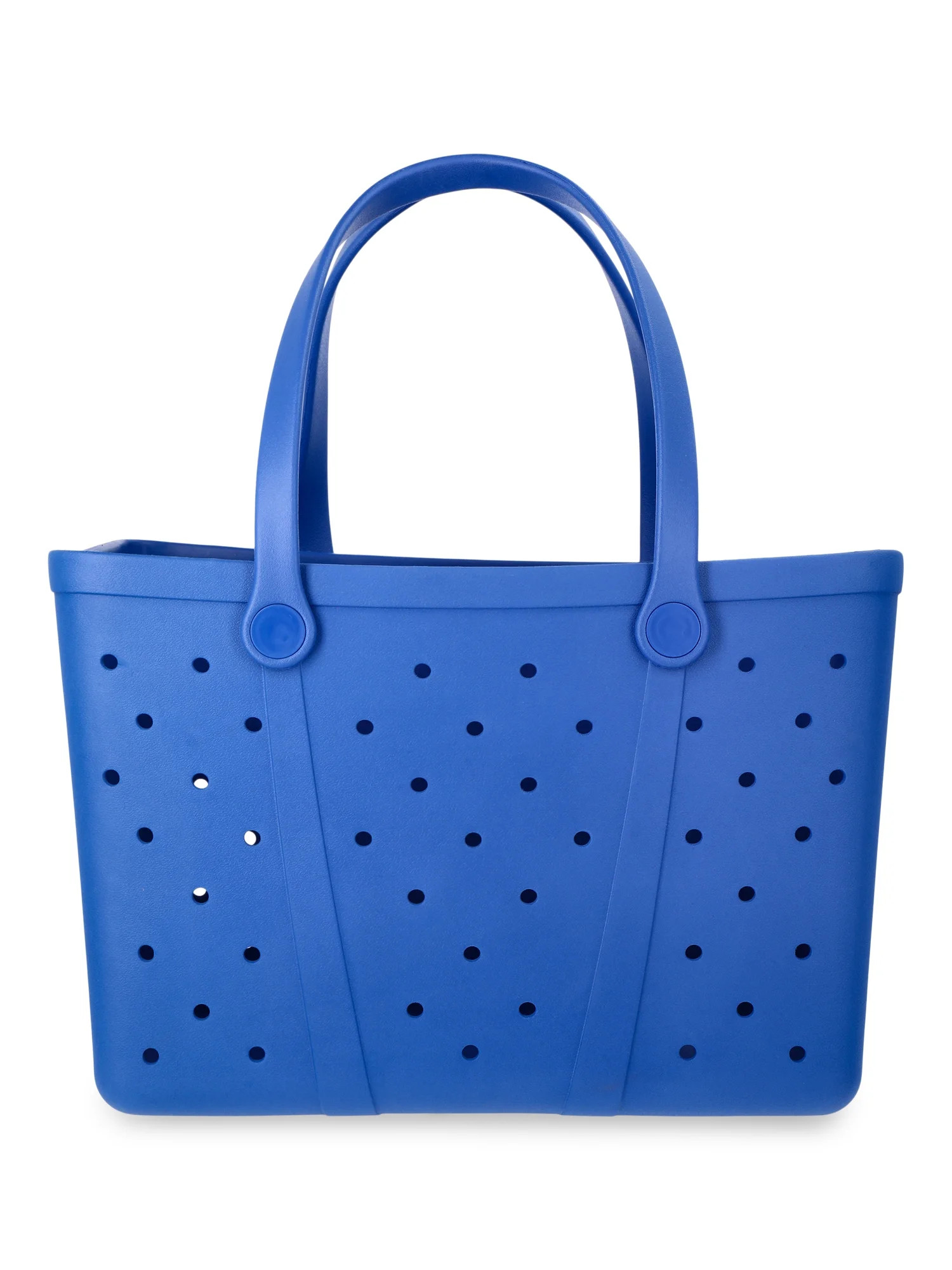 Time and Tru Women's Waterproof EVA Beach Tote Bag, Blue | Walmart (US)