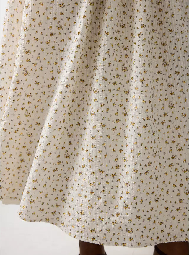 Cream Floral Co-ord Midaxi Skirt 22 | Tu Clothing