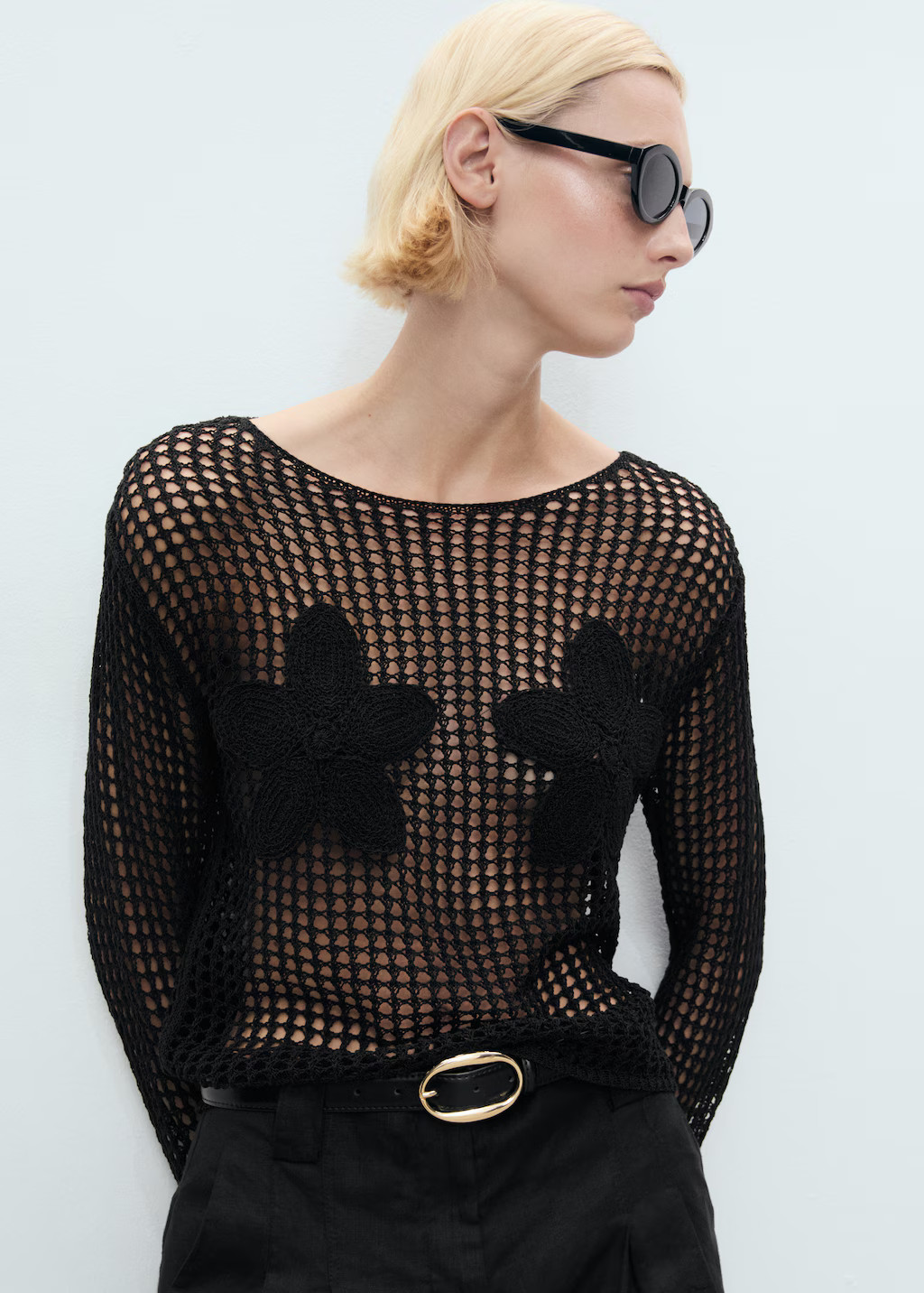 Knit embroidered sweater - Women | MANGO United Kingdom | MANGO (UK)