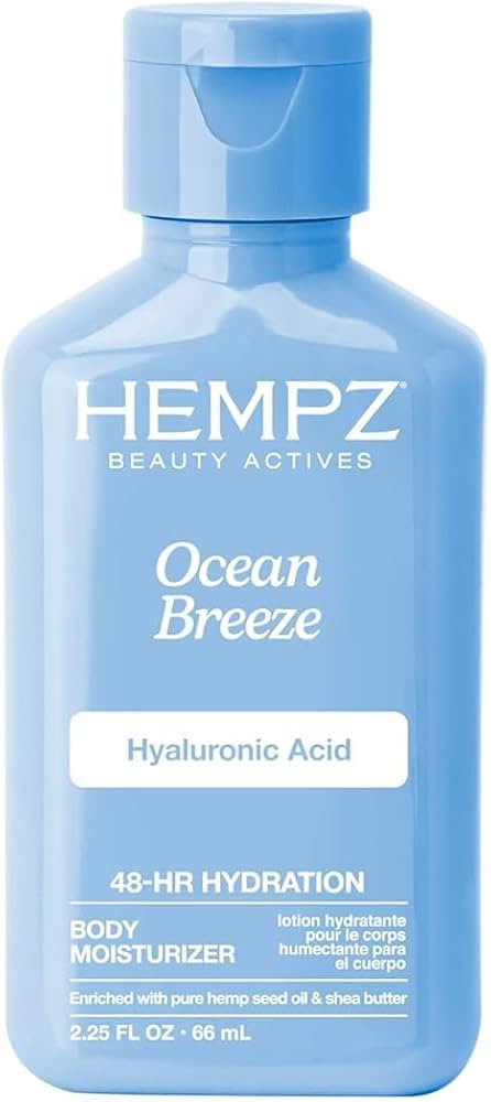 Hempz Body Lotion - Ocean Breeze Limited Edition Mini Daily Moisturizing Cream, Shea Butter, Aloe... | Amazon (US)