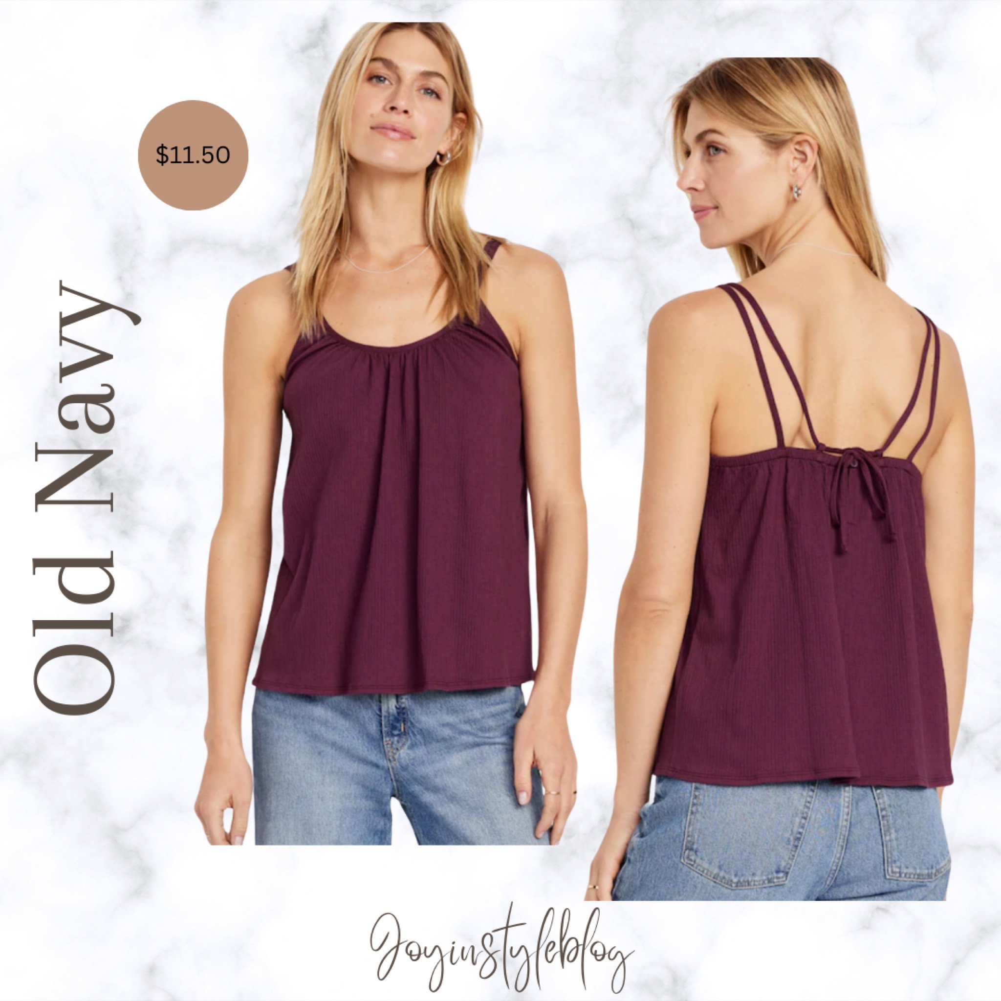 $11.50 Old Navy Strappy Tie-Back Top / resort wear / vacation outfit / summer top / date night outfit 

#LTKfindsunder50 #LTKsalealert #LTKtravel