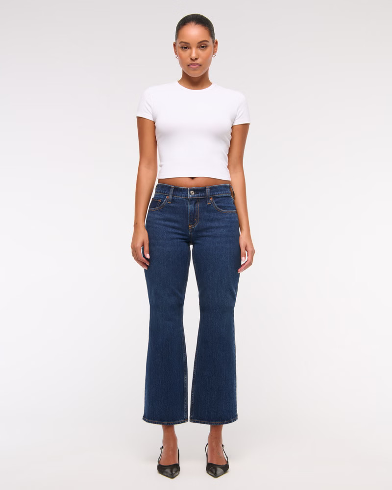 Women's Low Rise Cropped Boot Jean | Women's Bottoms | Abercrombie.com | Abercrombie & Fitch (US)