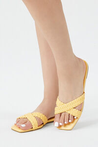 Braided Crisscross Flat Sandals | Forever 21 (US)