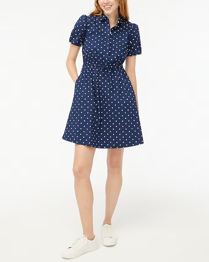 Short-sleeve collared mini dress | J.Crew Factory