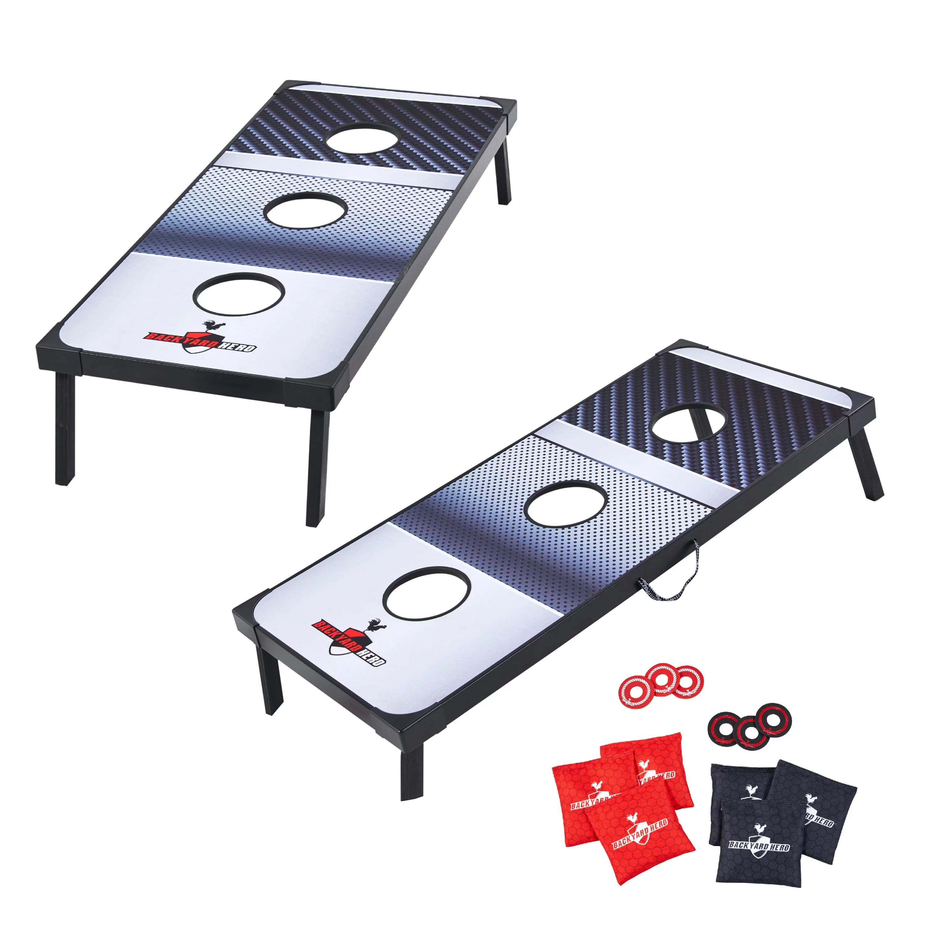 Backyard Hero Outdoor 48” Target Toss 2-in-1 Boards, Corn Hole, and Washer Toss Games | Walmart (US)