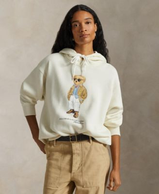 Women's Long-Sleeve Bear Fleece Hoodie | Macy's