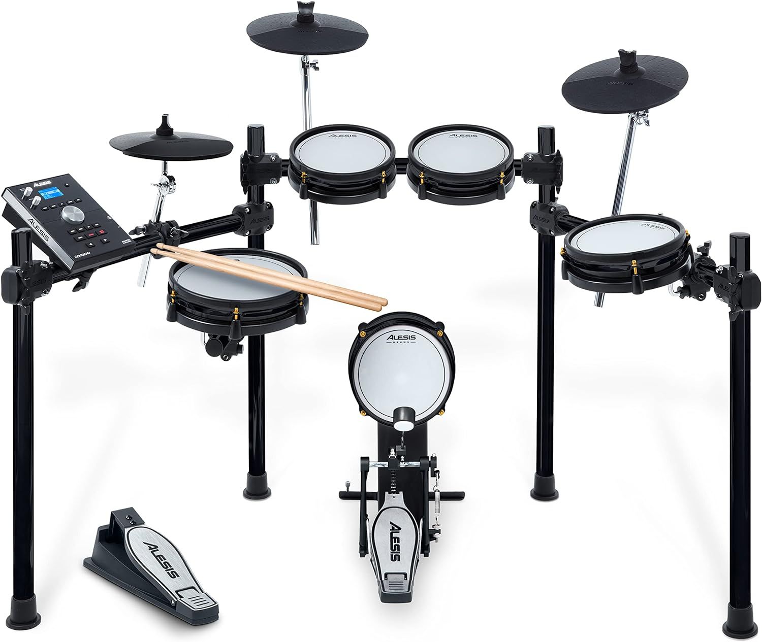 Alesis Drums Command Mesh SE Kit - Electric Drum Set with Quiet Dual Zone Mesh Pads, USB MIDI Con... | Amazon (US)