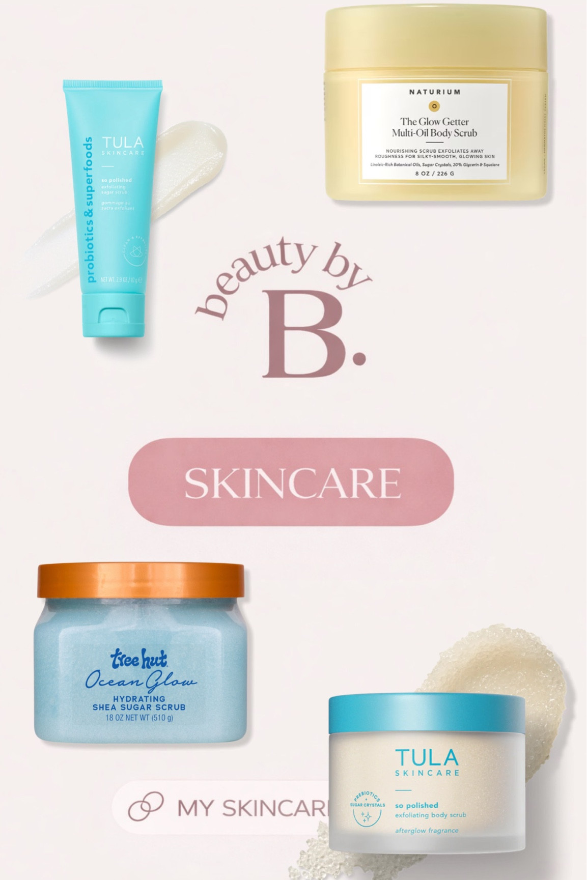 My reorder Body scrubs 
Exfoliating products 
Shower scrubs 
Body care 

#LTKselfcare