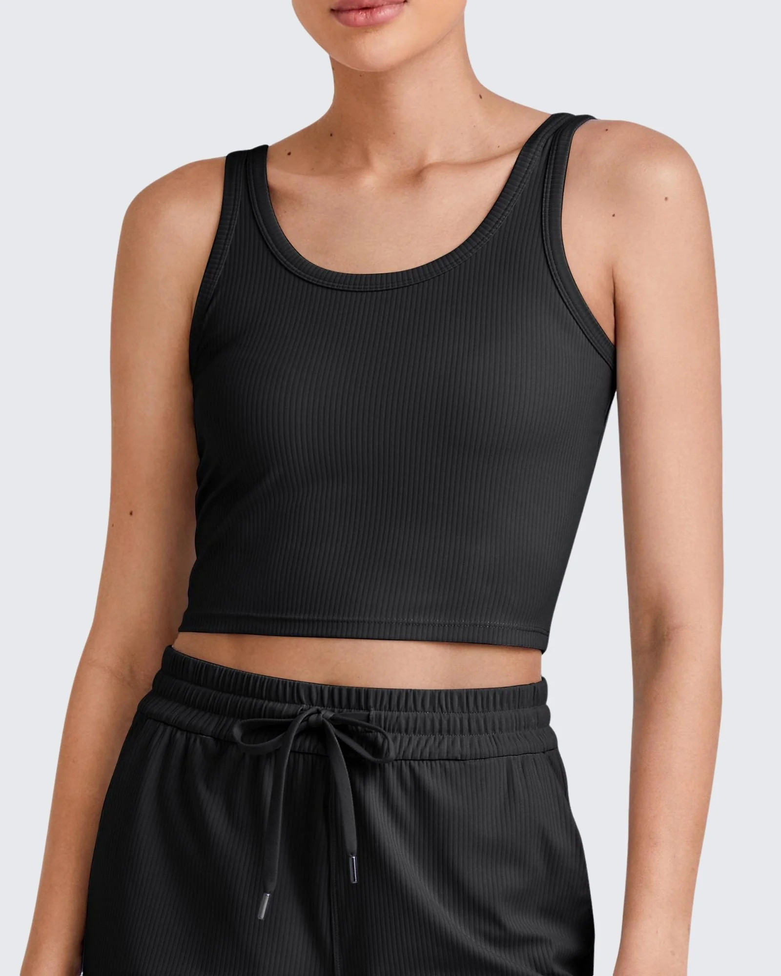 G4free Ribbed Workout Cropped Tank Top | g4free activewear