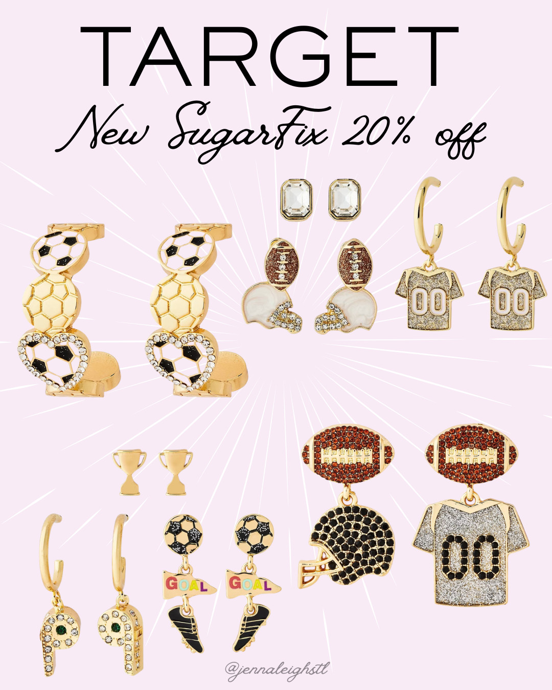 New SUGARFIX by BaubleBar designs just dropped, and they have the cutest soccer and football styles! ⚽️🏈 They are currently 20% off, so now is the perfect time to grab a little something for game day. 

 #LTKmomlife #LTKSeasonal #LTKMidsize