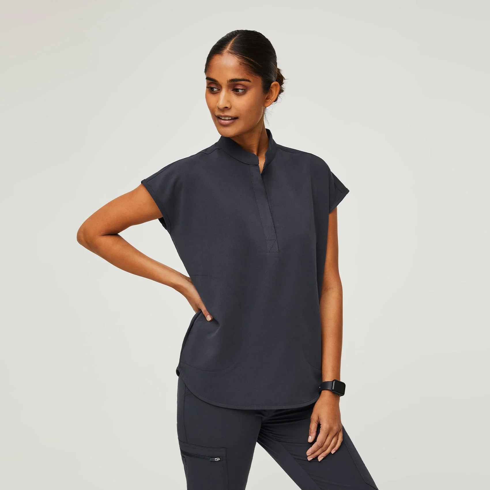 Women's Rafaela Oversized Scrub Top - Night Sky · FIGS | FIGS