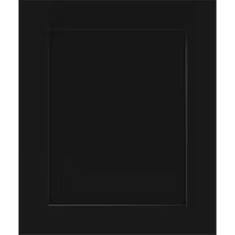 Diamond  Jamestown 14.5-in W x 14.5-in H Black Painted Wooden Maple Kitchen Cabinet Sample (Door... | Lowe's