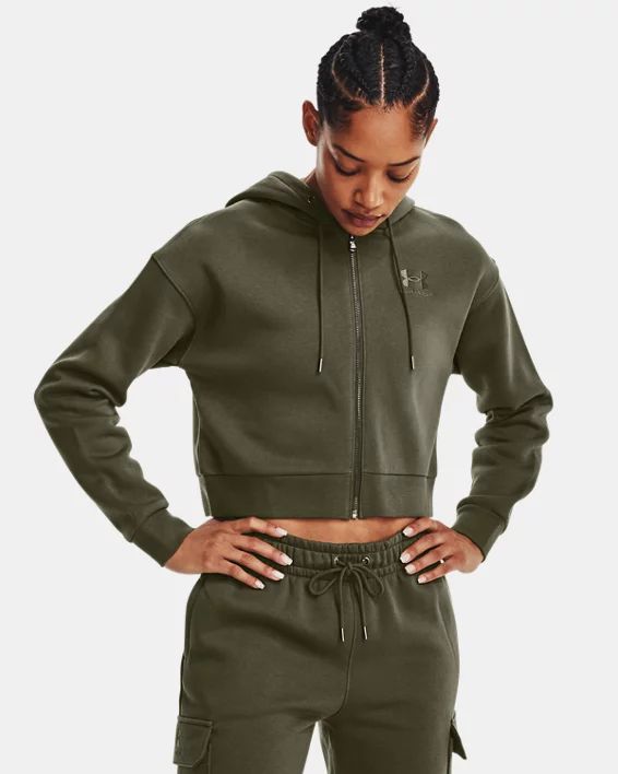 Women's UA Essential Fleece Playback Full-Zip Hoodie | Under Armour (US)