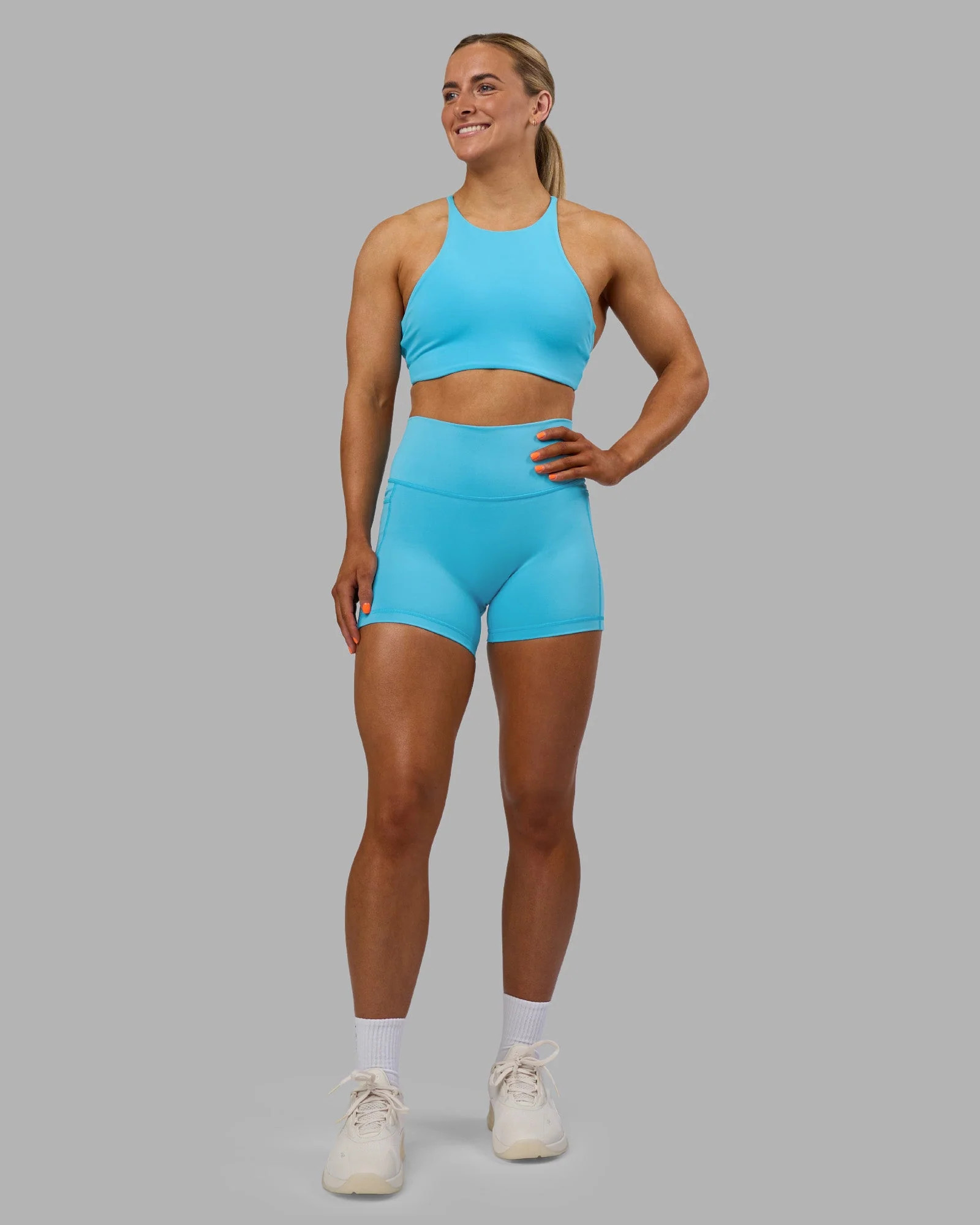 Fusion High-Rise 4" Short Pockets - Blue Atoll | LSKD | LSKD