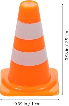 30Pcs Mini Traffic Cones, 1in Mini Cones Roadblock Construction Signs, Tiny Traffic Toys Training... | Amazon (US)