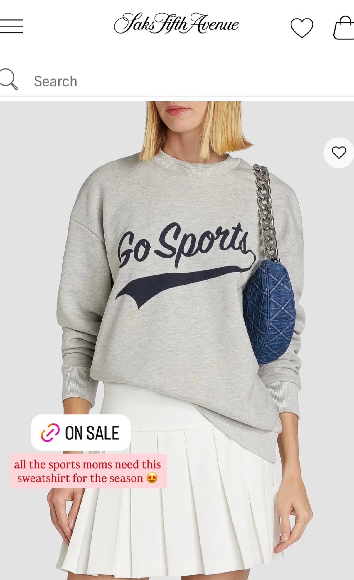 Calling all the sports moms — this one's for you. Cozy, oversized, and exactly what you want to be living in for game days this season. On sale right now too. Linking below 🤍 #sports #sportsmom 

 #LTKootd #LTKmomlife #LTKSaleAlert