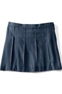 Girls Box Pleat Skirt Above The Knee | Lands' End (US)
